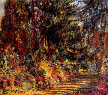  Giverny Kunst - Der Weg in Giverny Claude Monet impressionistische Blumen